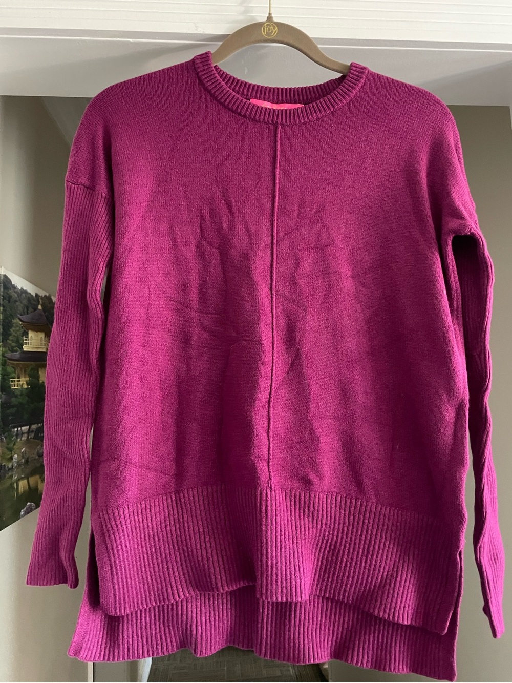 Lilly Pulitzer Fuchsia Crewneck Sweater-Size XXS-New with tags